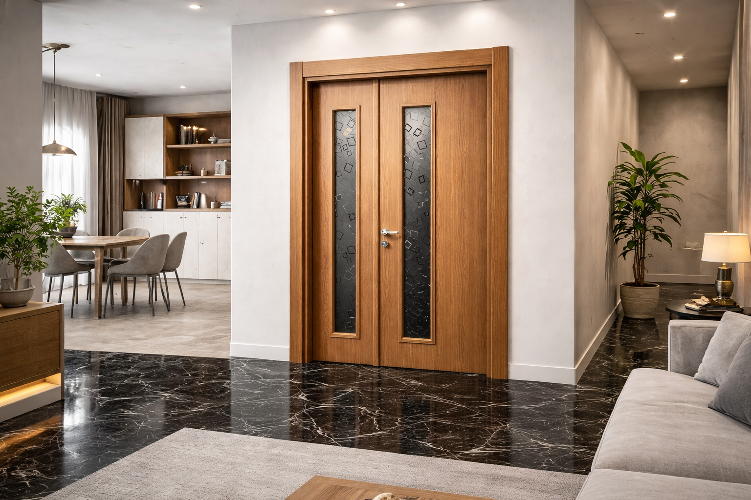 باب غرفة المعيشة Porte Salon( 120 cm) 